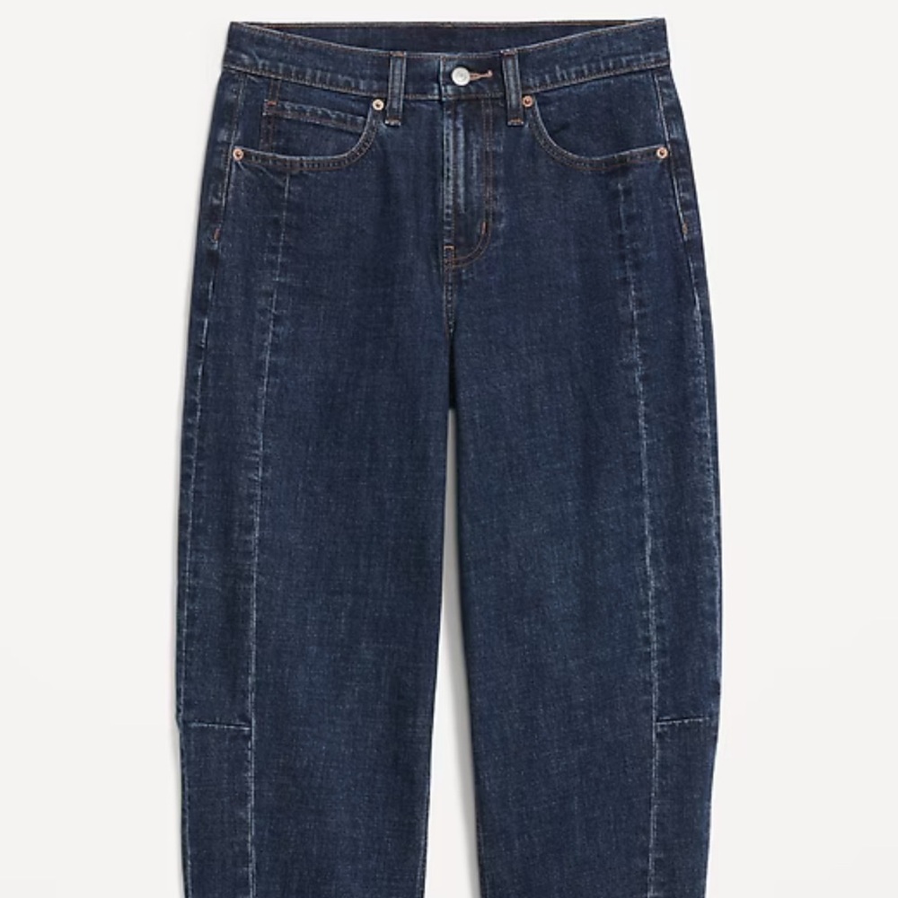 Barrel Jeans - Dark Blue Denim